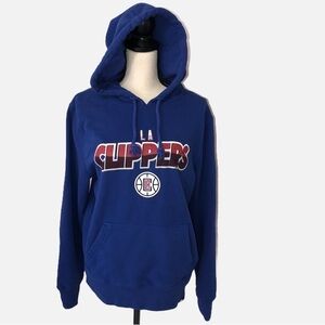 47 Brand LA Clippers Hoodie Sweatshirt Mens Medium Pullover Pocket Long Sleeve